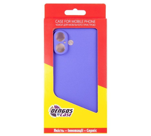 Чохол до мобільного телефона Dengos Carbon iPhone 16 Plus (purple) (DG-TPU-CRBN-211)
