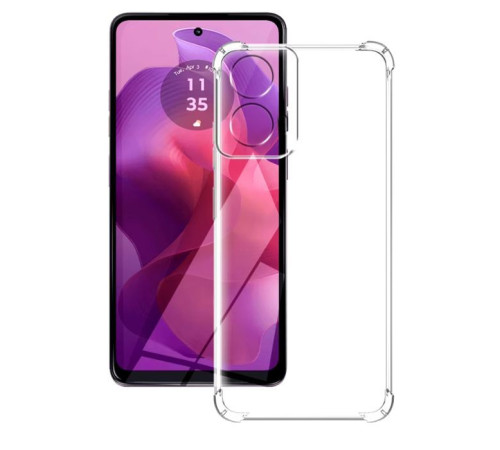 Чохол до мобільного телефона BeCover Anti-Shock Motorola Moto G04/ E14 Clear (712309)