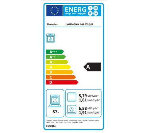 Плита Electrolux LKG504010X