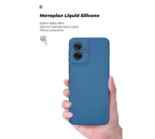 Чохол до мобільного телефона Armorstandart ICON Motorola G55 5G Camera cover Blue (ARM81208)