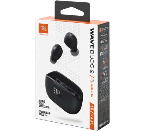 Навушники JBL Wave Buds 2 Black (JBLWBUDS2BLK)