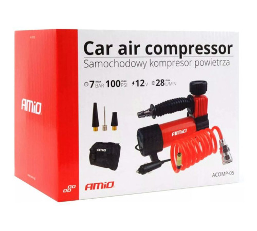 Автомобільний компресор AMiO HQ ACOMP-05 (02179)