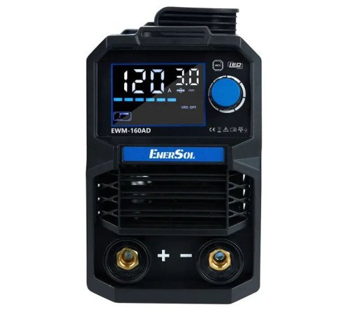 Сварочный аппарат Enersol инверторный, 20-160 A, 7.2 кВт, 3.1 кг (EWM-160AD)