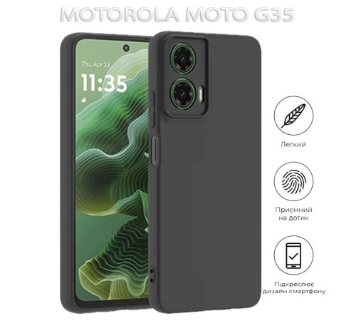 Чохол до мобільного телефона BeCover Motorola Moto G35 Black (712746)