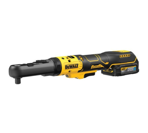 Гайковерт DeWALT кутовий, XR Li-Ion PowerStack 18 GFN, 1.7Ah, 102 Нм (DCF510E2G)