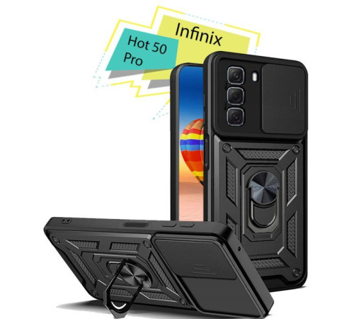 Чохол до мобільного телефона BeCover Military Infinix Hot 50 Pro (X6881) Black (713048)