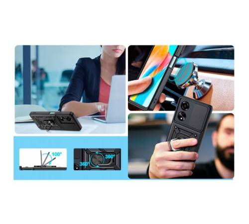 Чохол до мобільного телефона BeCover Military Oppo A60 Black (713078)