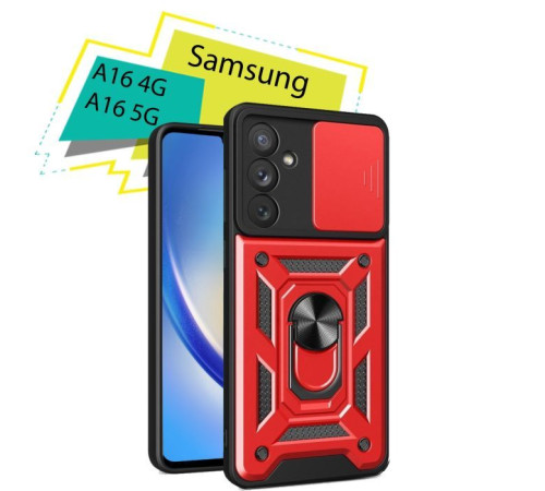 Чохол до мобільного телефона BeCover Military Samsung Galaxy A16 4G SM-A165/A16 5G SM-A166 Red (713071)