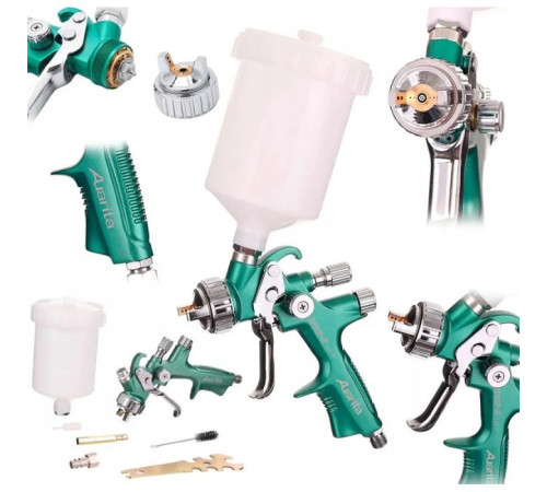 Фарбопульт Toptul пневматичний LVLP верх.пласт.бачок 600мл, (898-2-1.4LP)