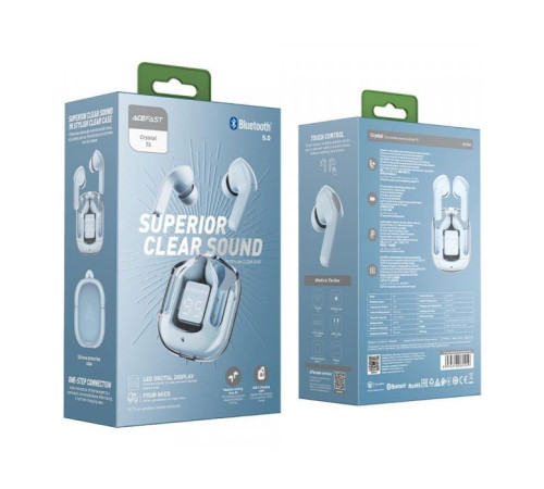 Навушники Acefast T6 Ice blue (6974316281559)