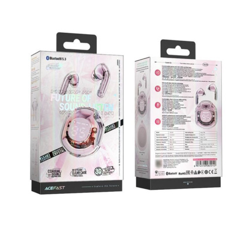 Навушники Acefast T8 Lotus Pink (6974316282242)