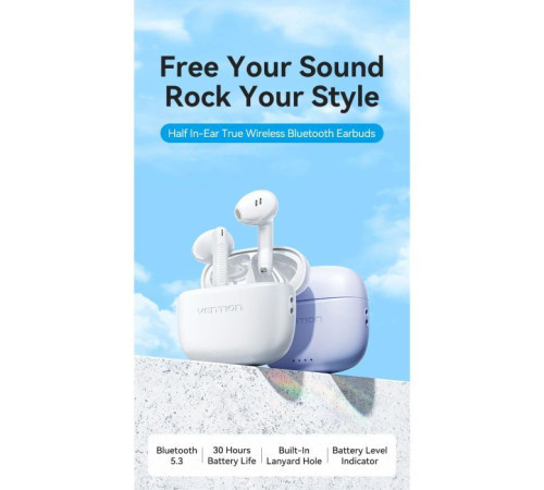 Навушники Vention Elf Earbuds E03 White (NBHW0)