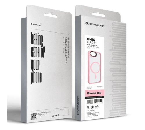 Чохол до мобільного телефона Armorstandart Uniq MagSafe Apple iPhone 16e Pale Pink (ARM83871)