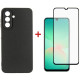 Чохол до мобільного телефона Dengos Kit Samsung Galaxy A26 Carbon + glass (Black) (DG-KM-137)