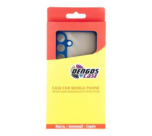 Чохол до мобільного телефона Dengos Kit Samsung Galaxy S25 Plus Matte + glass (Blue) (DG-KM-143)