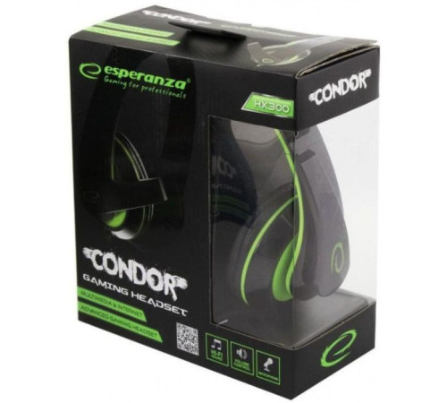 Навушники Esperanza EGH300B Green (EGH300G)