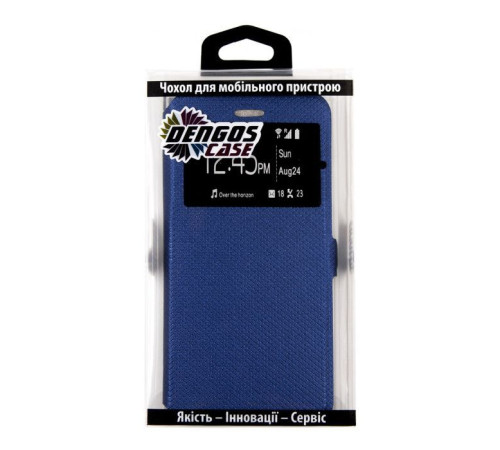 Чохол до мобільного телефона Dengos Flipp-Book Call ID Samsung Galaxy М11, blue (DG-SL-BK-260) (DG-SL-BK-260)