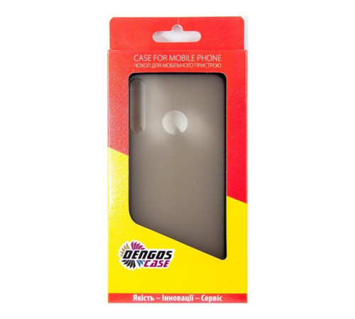 Чохол до мобільного телефона Dengos Matt Huawei P40 Lite E, black (DG-TPU-MATT-45) (DG-TPU-MATT-45)