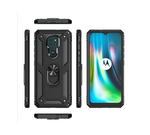 Чохол до мобільного телефона BeCover Military Motorola G9 / G9 Play / E7 Plus Black (705562)