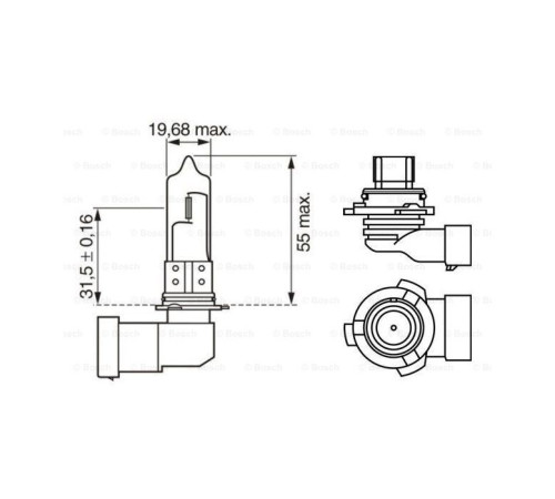 Автолампа Bosch галогенова 51W (1 987 302 153)