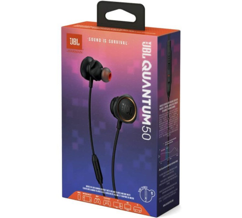 Навушники JBL Quantum 50 Black (JBLQUANTUM50BLK)