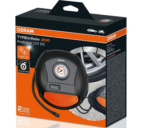 Автомобільний компресор Osram для накачування шин (OTI200)