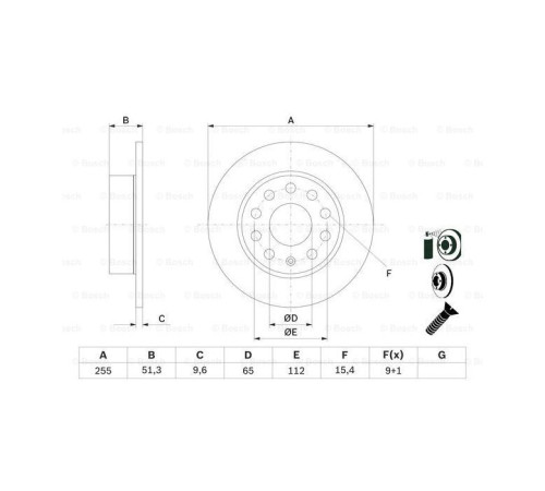 Гальмівний диск Bosch 0 986 479 099