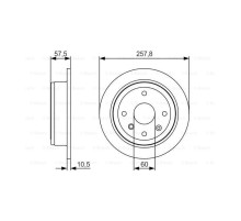 Гальмівний диск Bosch 0 986 479 S08