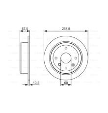 Гальмівний диск Bosch 0 986 479 S08