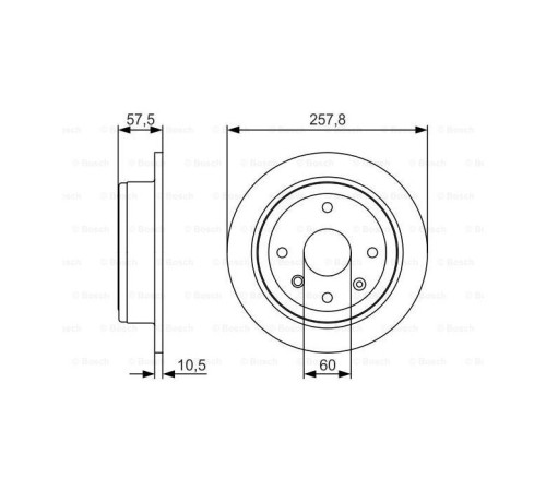 Гальмівний диск Bosch 0 986 479 S08