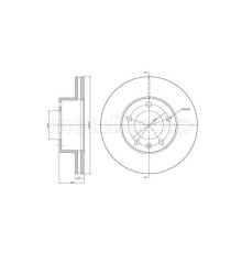 Гальмівний диск METELLI 23-0532C