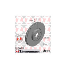 Гальмівний диск ZIMMERMANN 150.3442.20