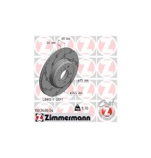 Гальмівний диск ZIMMERMANN 150.3480.54