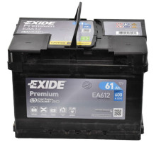 Акумулятор автомобільний EXIDE PREMIUM 61A (EA612)