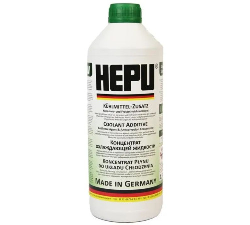 Антифриз HEPU концентрат зелений 1,5 л. (107300)