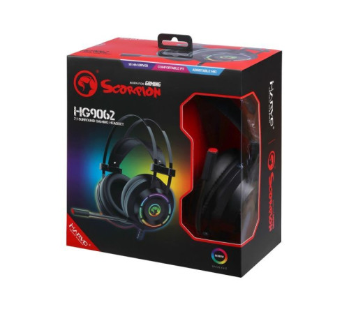 Навушники Marvo HG9062 Multi-LED 7.1 Black (HG9062)