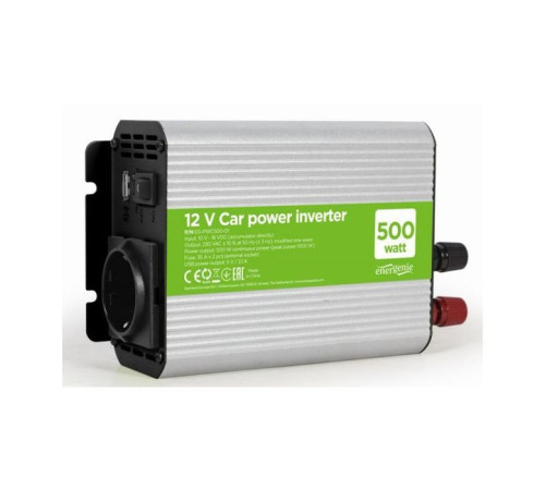 Автомобільний інвертор EnerGenie 12V/220V 500 Вт (EG-PWC500-01)