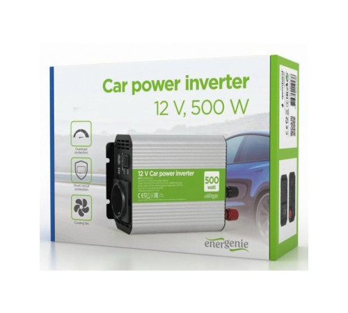 Автомобільний інвертор EnerGenie 12V/220V 500 Вт (EG-PWC500-01)