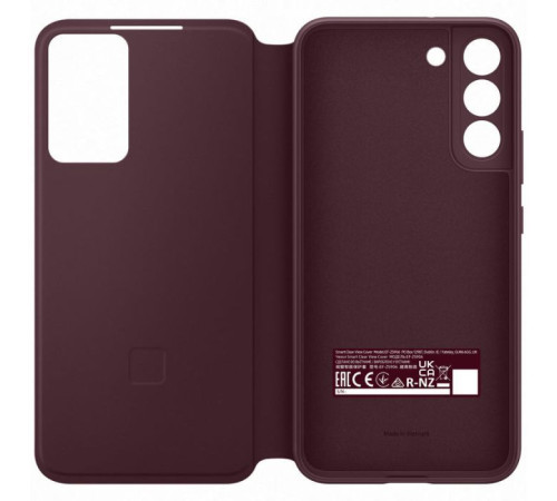 Чохол до мобільного телефона Samsung Smart Clear View Cover Galaxy S22 Plus Burgundy (EF-ZS906CEEGRU)