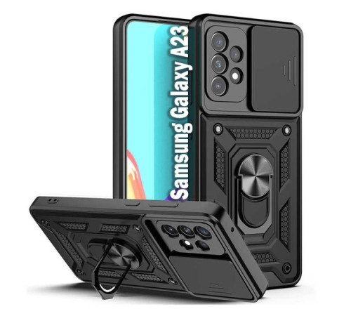 Чохол до мобільного телефона BeCover Military Samsung Galaxy A23 SM-A235 Black (707373)