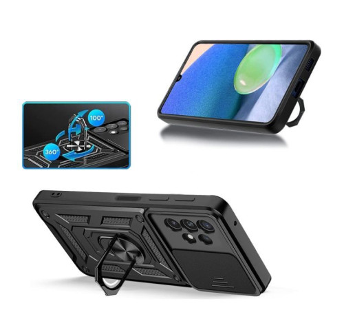 Чохол до мобільного телефона BeCover Military Samsung Galaxy A23 SM-A235 Black (707373)