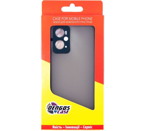 Чохол до мобільного телефона Dengos Matte OPPO A76 (black) (DG-TPU-MATT-105)