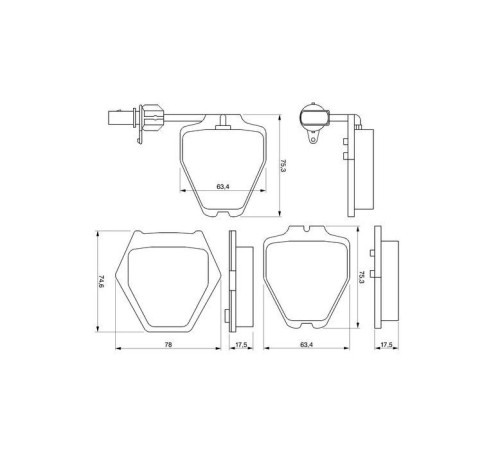 Гальмівні колодки Bosch 0 986 424 690
