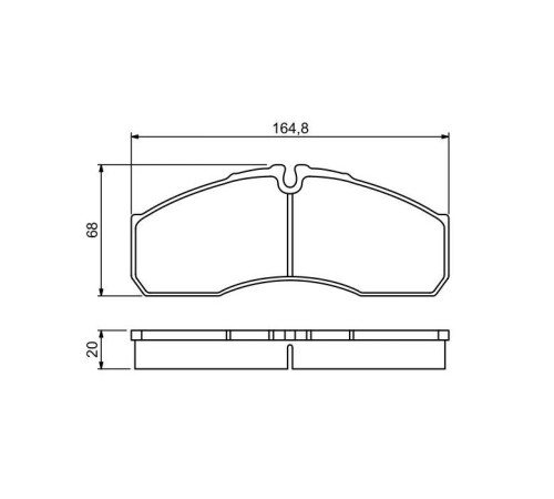 Гальмівні колодки Bosch 0 986 494 266