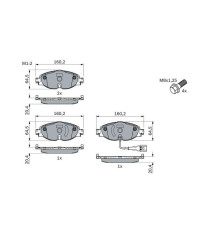 Гальмівні колодки Bosch 0 986 494 660