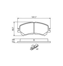 Гальмівні колодки Bosch 0 986 494 720