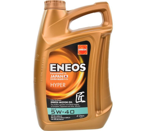 Моторна олива ENEOS HYPER 5W-40 4л (EU0031301N)