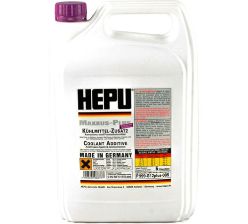 Антифриз HEPU G12plus 5л фиолетовый (P999-G12plus-005)