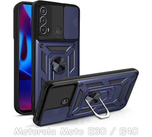 Чохол до мобільного телефона BeCover Military Motorola Moto E30 / E40 Blue (708183)