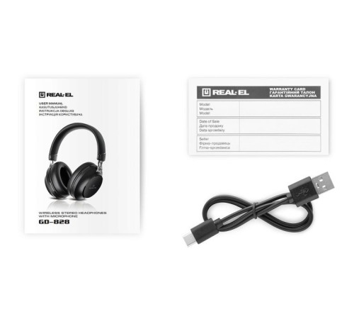 Навушники REAL-EL GD-828 Black